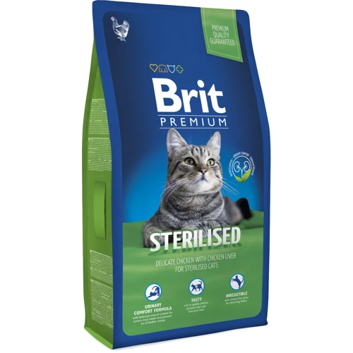 Сухой корм для стерилизированных кошек с курицей Brit Premium Adult Sterilised 8 кг (8595602513178)