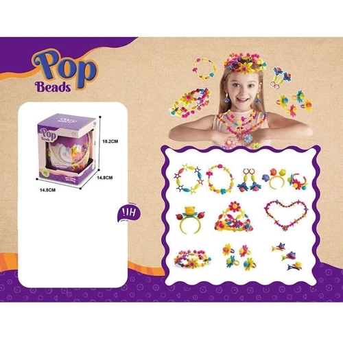 Набор для создания украшений Pop Beads 385 деталей (CH 1168)