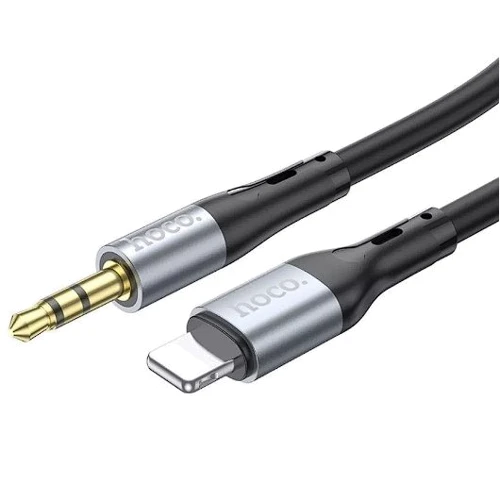 Кабель Носо Audio Cable AUX 3.5mm Jack to Lightning UPA22 1m Black