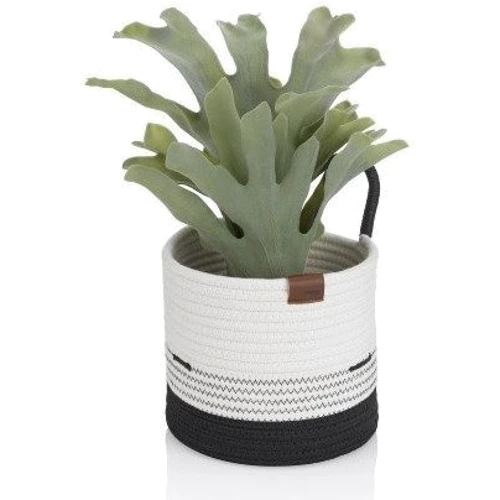 Корзина KELA Hedda черно-белый 20х19 см (24455)
