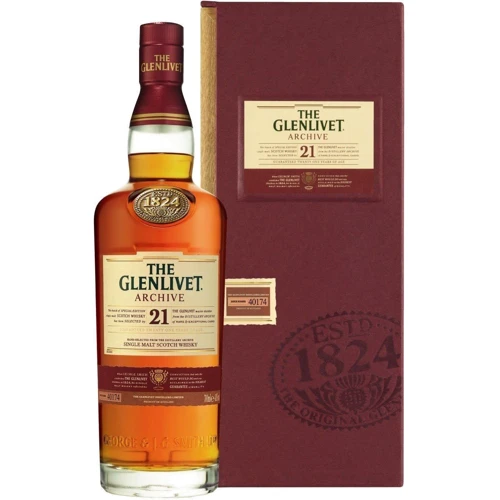 Виски The Glenlivet 21 years old 0.7л, 43%, wooden box