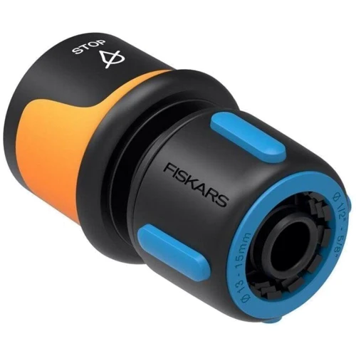 Конектор з аквастопом Fiskars для шланга 1/2-5/8" 13-15 мм (1027079): Тип коннектор для шланга