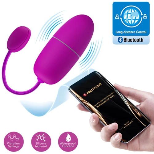 Виброяйцо Pretty Love Nymph Purple Mobile APP Remote Control