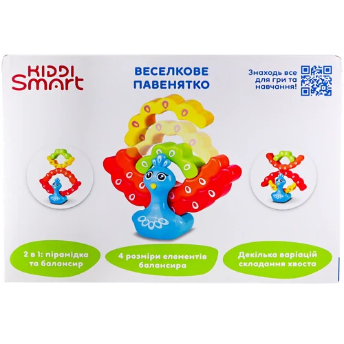 Розвиваюча іграшка-балансир Kiddi Smart – Райдужний павич (4508-KS) фото 9