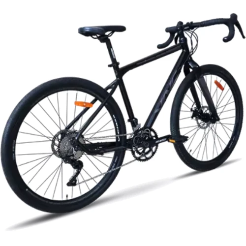 Велосипед VNC 2023' 28" PrimeRacer A1 V51A11-2853-BG 21"/53см (1995) black (shiny)/white (shiny)
