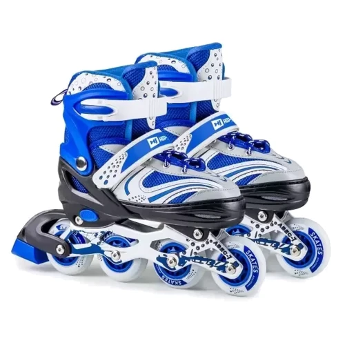 Роликовые коньки Hop-Sport 3W1 HS-8101 Speed S синие фото 8
