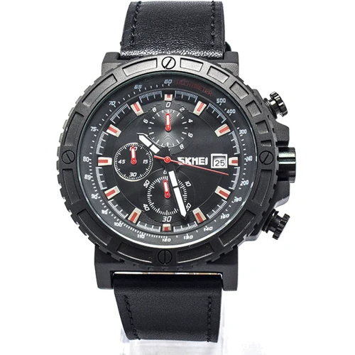 Наручний годинник Skmei 1350 Black-Red: Механізм кварцовий