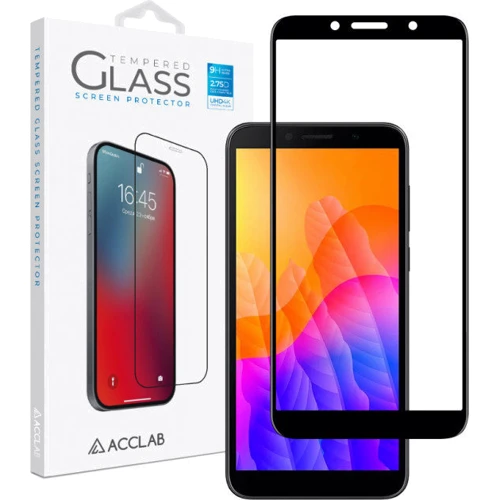 Аксесуар для смартфона ACCLAB Tempered Glass Full Glue Black for Huawei Y5p
