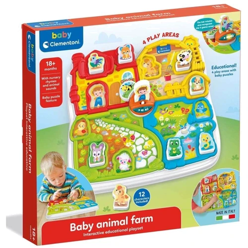 Ігровий розвиваючий центр Clementoni Baby Animal Farm (17716) фото 6