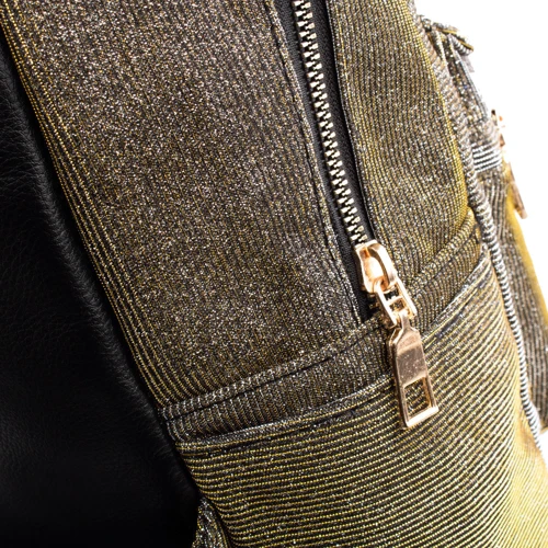 Жіночий рюкзак Valiria Fashion золотий (DETAG8013-1): Застібка Блискавка