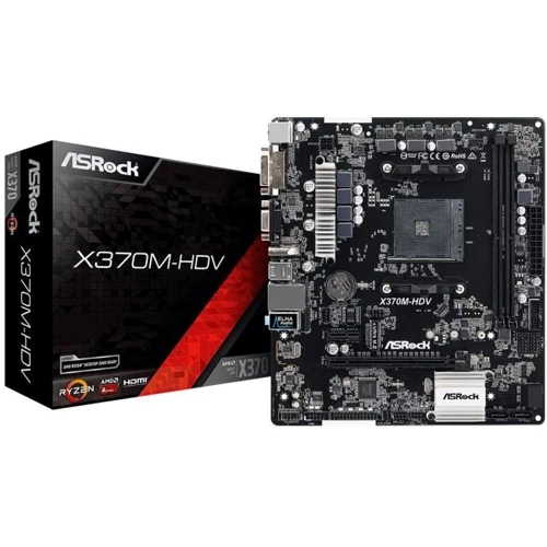 ASROCK X370M-HDV: Додатково Підтримка UEFI, Підтримка RAID, Радіатор на VRM