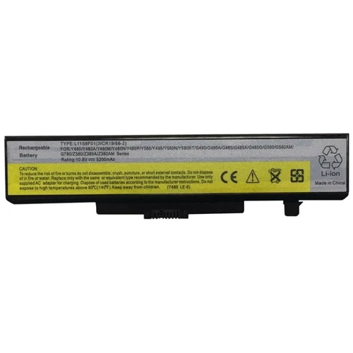 Батарея для ноутбука Lenovo L11S6F01 IdeaPad Y480 11.1V Black 5200mAh OEM