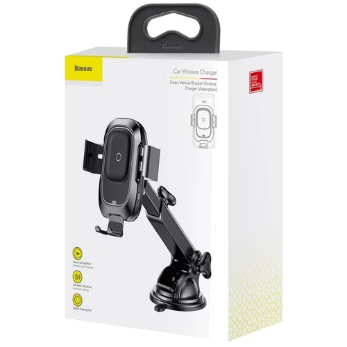 Держатель Baseus Car Holder Wireless Charger Vehicle Bracket 10W Black (WXZN-B01) фото 11