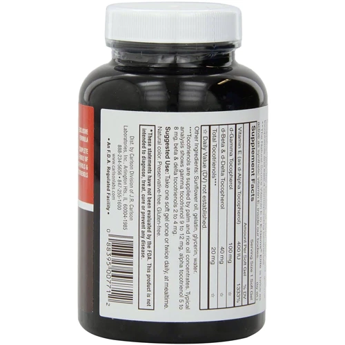 Carlson Labs E-Gems Elite 400 IU 60 Soft Gels Витамин Е: Форма выпуска Капсулы