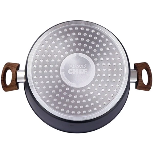 Каструля Bravo Chef з кришкою 22 см 3.2 л (BC-2101-22): Матеріал корпусу алюміній