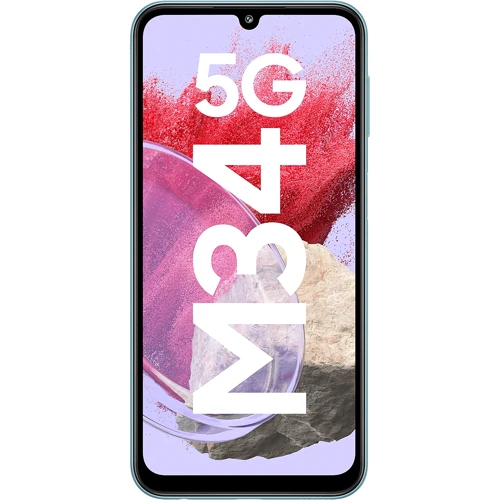 Смартфон Samsung Galaxy M34 5G 6/128Gb Waterfall Blue M346B: Дисплей 6.5" Super AMOLED (1080 x 2340) / 396 ppi / Corning Gorilla Glass 5