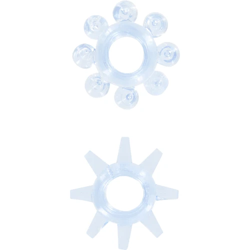 Эрекционные кольца Power Stretchy, 2 шт, голубой: Производитель Toy Joy