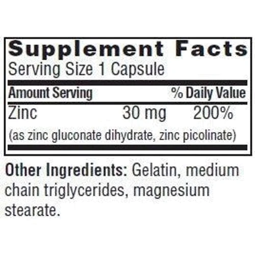 Twinlab Zinc Caps 30 mg 100 caps (TWL-01041): Форма випуску капсули