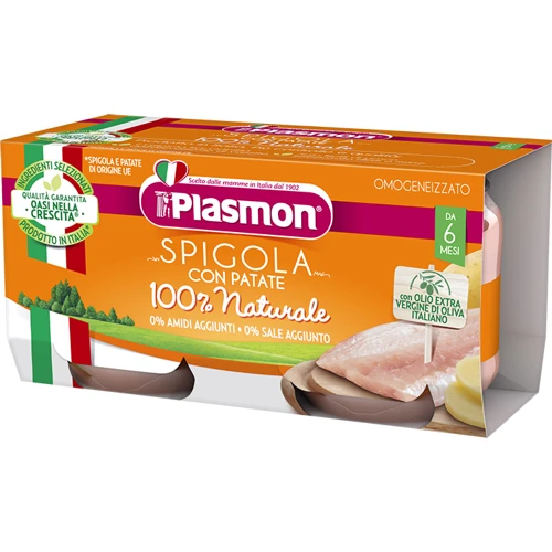 Пюре Plasmon Spigola con Patate 100 % Naturale, 160 г (WT4399)