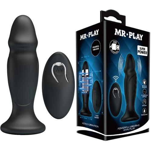Анальная пробка с вибрацией Mr.Play Vibrating Anal Plug Black