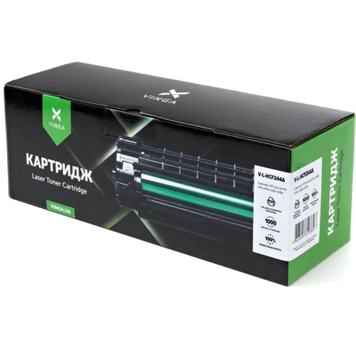 Картридж Vinga HP CF244A (V-L-HCF244A): Ресурс, страниц при заполнении 5% (объем чернил , мл., или вес тонера, г) 1000
