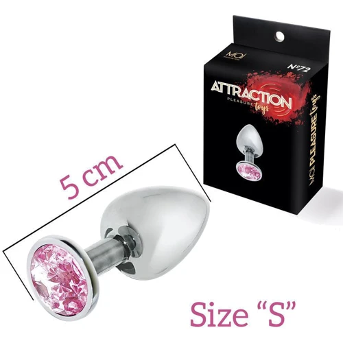 Анальная пробка с кристаллом MAI Attraction Toys №72 S