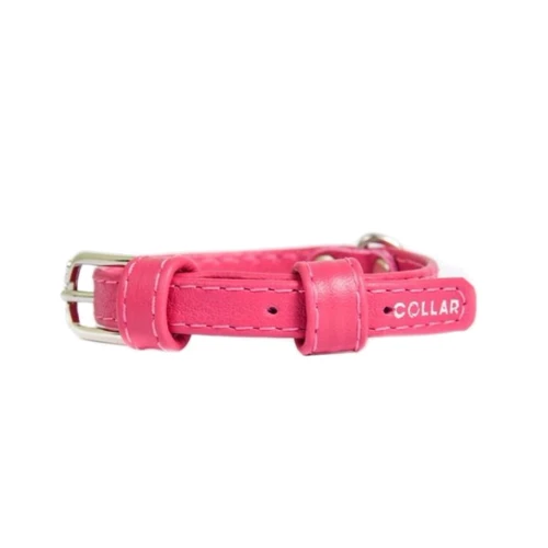 Нашийник Collar Glamour без прикрас 9 мм 18-21 см рожевий (4820152560599)