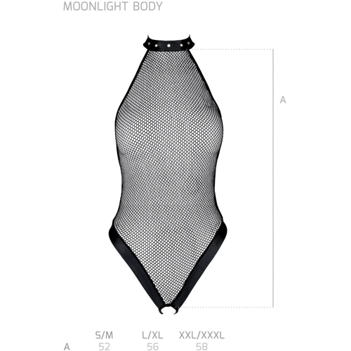 Боди-халтер с открытым доступом Passion MOONLIGHT BODY Black XXL/XXXL