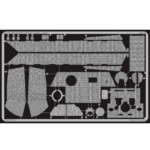 Набір фототравлення Eduard 1/35 Pz.V Panther A (Zimmerit) EDU-35425