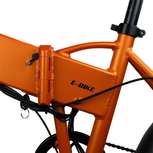 Электровелосипед Myatu F0320F (250 Вт, 10 А/час, 48 В), колеса 20", оранжевый фото 6
