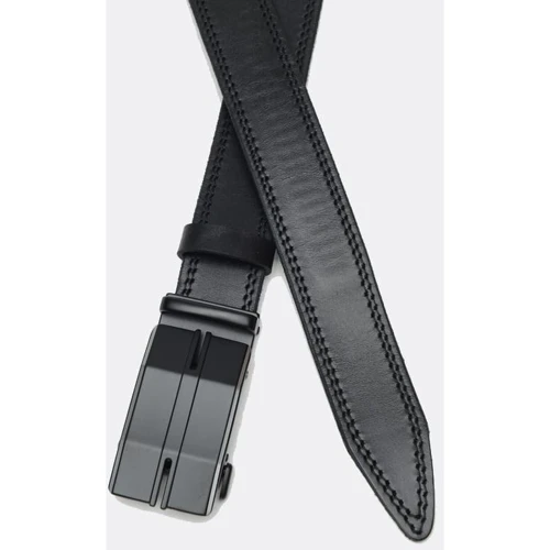 Чоловічий ремінь Borsa Leather чорний (CV1gnn35-125): Стать Чоловік