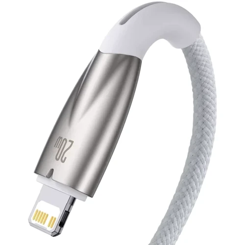 Кабель Baseus Cable USB-C to Lightning Glimmer Series Fast Charging Data 1m White (CADH000002): Длина 1 м