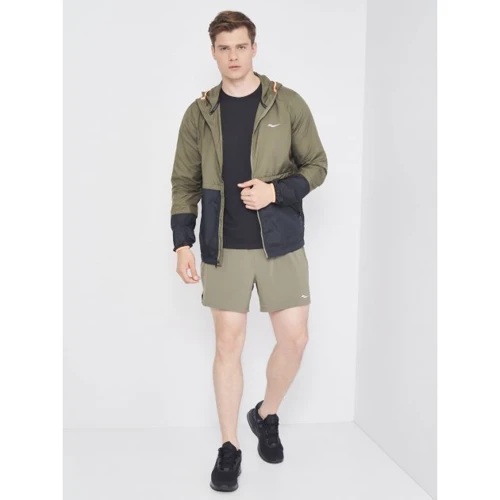 Вітровка Saucony Packaway Jacket (800281-RF) 46 (S) хакі демісезон з капюшоном фото 10