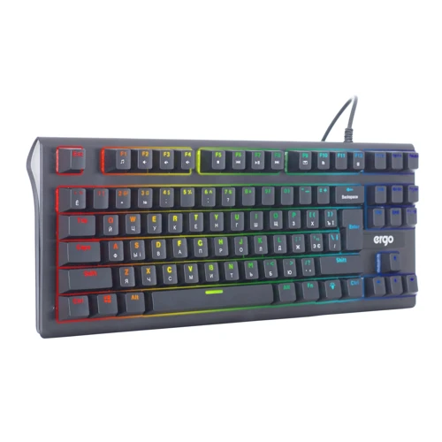 Клавиатура ERGO KB-910 ENG/RUS/UKR Black: Интерфейс подключения USB