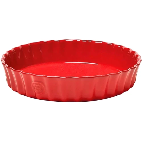 Форма глубокая для пирога Emile Henry Ovenware 1.15 л 24 см керамическая красная (346024)