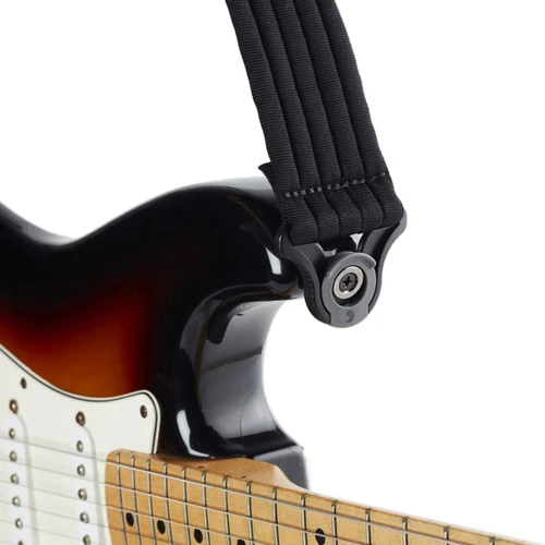 Гитарный ремень D`ADDARIO 50BAL01 Auto Lock Guitar Strap (Black Padded Stripes): Производитель D'addario