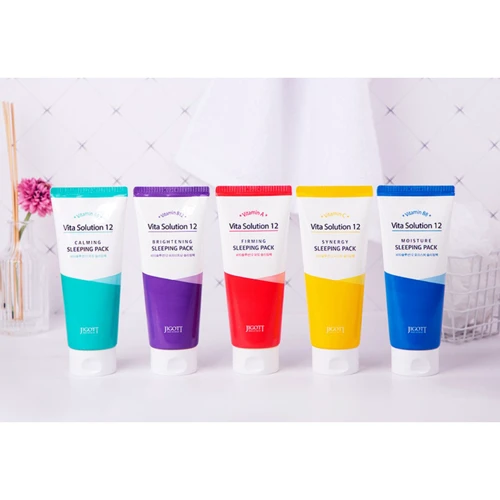 Jigott Vita Solution 12 Brightening Sleeping Pack Ночная маска осветляющая 180 ml: Пол Для женщин