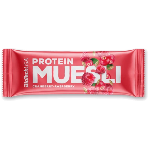 BioTechUSA Protein Muesli Bar 30 g Cranberry Raspberry