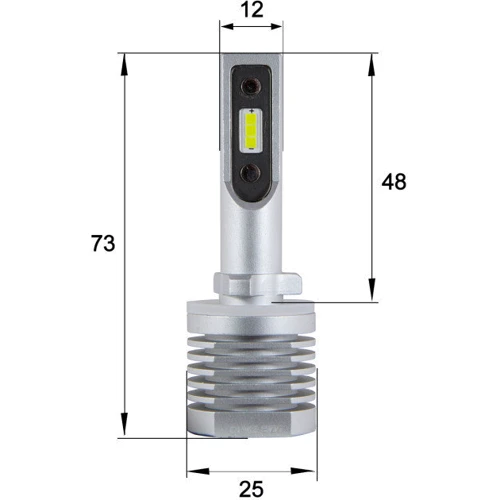 LED лампа Sho-Me F3 H27 20W: Цветовая температура, K 6500