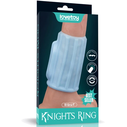 Насадка на член с вибрацией LoveToy Knights Ring Vibrating Ridge
