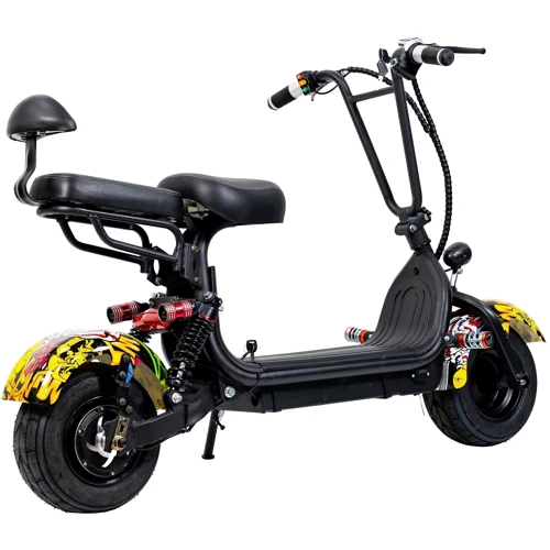 Електроскутер дитячий Atlas City Plus 1000W Black: Діаметр коліс, дюймів 12