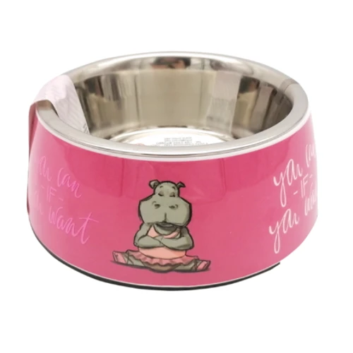 Миска Croci MILAMINE HIPPO для собак из нержавейки сменная чаша 0.8 л 24 см (C6059237)