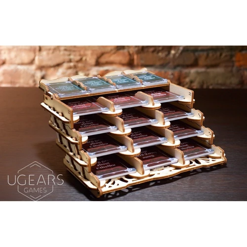 Механический 3D пазл UGEARS "Кардхолдер для настольных игр" (70068)