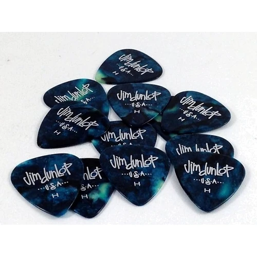 Медиатор Набор медиаторов DUNLOP 483P11HV GENUINE CELLULOID TURQUOISE PEARLOID HEAVY: Тип Медиатор