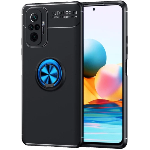 

Tpu Case Tpu Pc Deen ColorRing Magnetic Holder Black/Blue for Xiaomi Redmi Note 10 Pro / 10 Pro Max