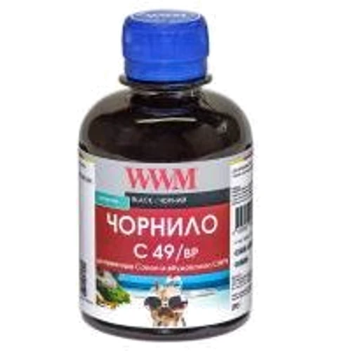 Чернила WWM CANON GI-490 200г Black Pigmented (C49/BP)