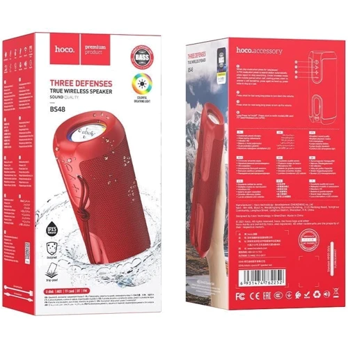Акустика Hoco BS48 Artistic Red: Тип портативная