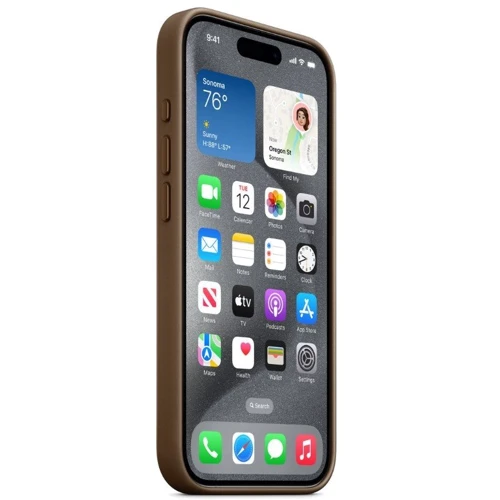 Чехол для iPhone Apple for iPhone 15 Pro Max FineWoven Case with MagSafe Taupe (MT4W3) : Цвет бежевый