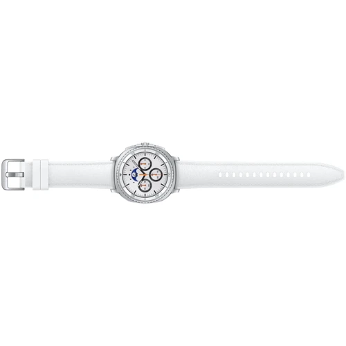 Смарт-годинник Samsung Galaxy Watch 8 Classic 46mm LTE White (SM-L505FZWA): Фітнес-функції ЕКГ, пульсометр, крокомір, GPS-модуль, Підрахунок калорій, Тонометр, Швидкість руху, Розумний будильник