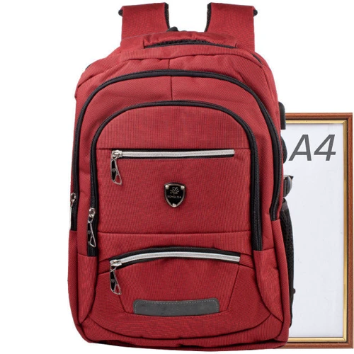 Чоловік рюкзак Valiria Fashion бордовий (DETAT2114-1): Стиль Повсякденний (Casual)